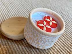 Jewellery: Tania Tupu Tapa Flower earrings