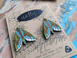 Products: Natty Puriri Moth earrings