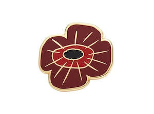 Brooches: Erstwilder enamel pin - Remembrance Poppy