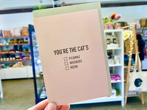 Card - You're The Cat's