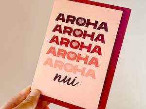 Cards: Card - Aroha (red)