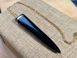 Necklaces: Natalie Kere Walker Pounamu Pendant - Drop Point