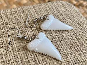 Bone Shark Tooth earrings