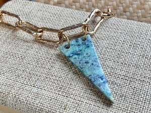 Necklaces: Natalie Kere Walker Garnet Pendant - Triangle