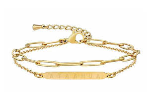 View All Jewellery: Little Taonga Ataahua Bracelet - Double Chain