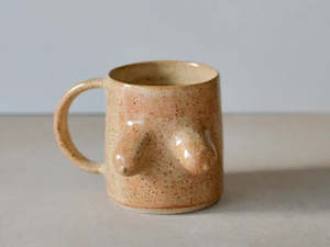 Ceramics: Ceramic Boob Mug - Warm Spice