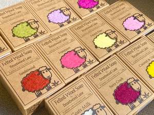 Bath Body: Felted Wool Soaps