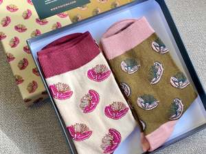 Awesome Gifts Under 50: Pōhutukawa Socks Boxed Set