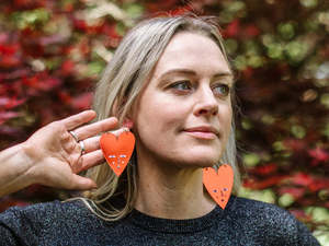 Studio Soph Earrings - Mirror Hearts