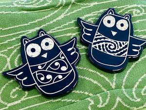 Ceramic Ruru Owl Wall art