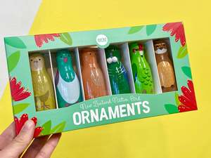 Set of NZ Native Bird Ornaments