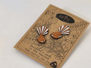 Natty Fantail Piwakawaka Earrings