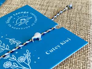 Little Taonga Rope Bracelet - Kiwi
