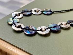 Necklaces: Amionga Paua Silver Necklace