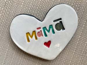 Ceramics: Mama Heart wall tile