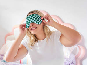 100% Recycled Eye Masks with Travel Bag