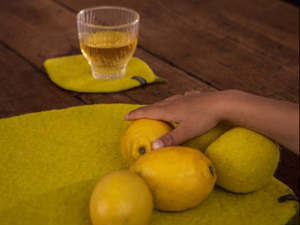 Sale: Felted Wool Placemats and Coasters