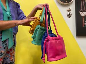 Sale: Pippa Leather Mini Bucket Bag - assorted colours