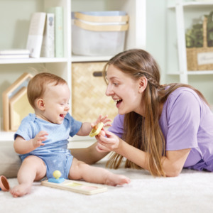 Infant Toys: Hape Montessori Mirror Shape Puzzle