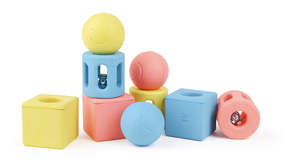 Infant Toys: Geometric Rattle Trio