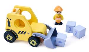 Dollhouse Furniture: Hape Land The Buzzing Bulldozer