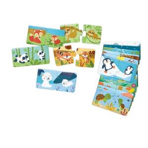 Hape Duo Logic Puzzle Animals Mum & Baby