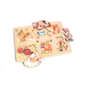 Puzzles Toddler: Hape Farmyard Layer Puzzle