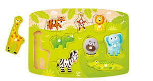 Puzzles Toddler: Jungle Peg Puzzle