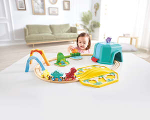 Railway Toddler: Hape Dinosaur Train Bucket Set