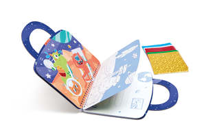 Art Crafts Preschool Plus: Hape Foil Art Travel Kit Space