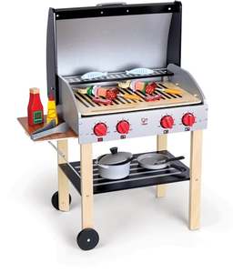 Kitchen Food Preschool Plus: Hape Gourmet Grill with food