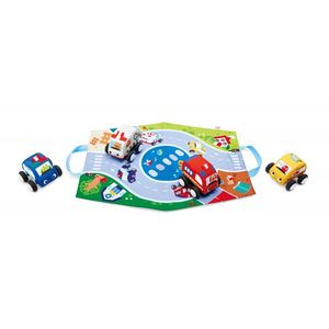 Hape Pull-Back Plush Car Set