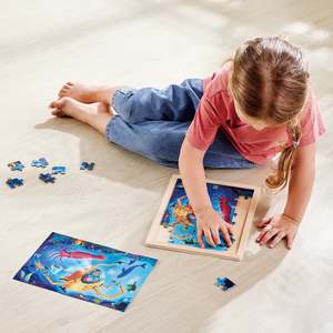 Hape Double Sided Colour Puzzle 48pc Ocean Rescue
