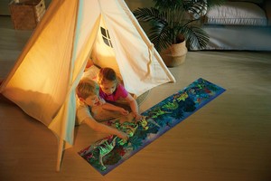 Hape 200pc Dinosaur Puzzle Glowing 1.5m