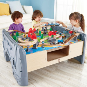 Homepage Feature: 70 Piece Railway Train & Table Set with Battery Powered Locomotive