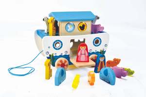 Push Pull: Hape Pull along Noahs Ark