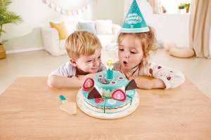 Kitchen Food Preschool Plus: Hape Interactive Happy Birthday Cake