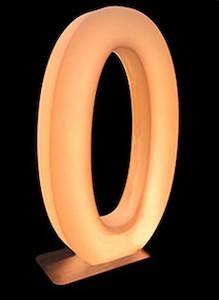 Products: LED Number light 0 hire