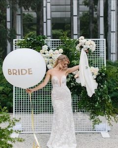 White Square mesh wall hire