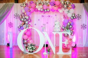 White Drape 6Meter hire