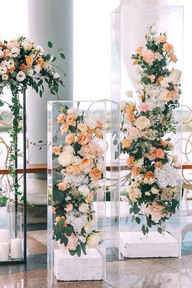 Products: Clear Acrylic Plinth set of 2 Hire