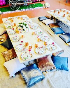 low picnic table set hire ( picnic package available too)