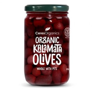 Savoury Snacks: Ceres Organics, Pitted Kalamata Olives- 320g