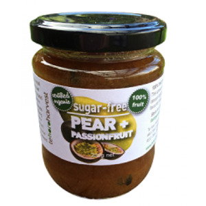 Sweet Snacks: Te Horo Harvest Pear & Passionfruit Spread (Organic, Sugar Free) - 250g
