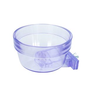 Clear Purple Quick Lock Feeding Bowl