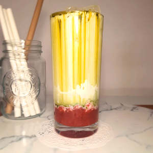 Strawberry Matcha Latte (with Ice, Large-16oz)