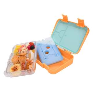 Lunch Boxes Drink Bottles: Kids Bento Lunch Boxes with Removable Ice Pack Orange