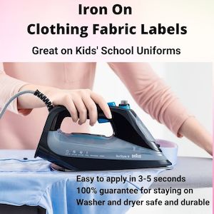 Name Labels: Iron On Name Labels-40 Labels