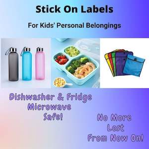 Stick On Name Labels-25 Labels