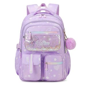Backpacks: Cute Sequin School Bag for Girls with Pom-Pom Charm — Water-Repellent